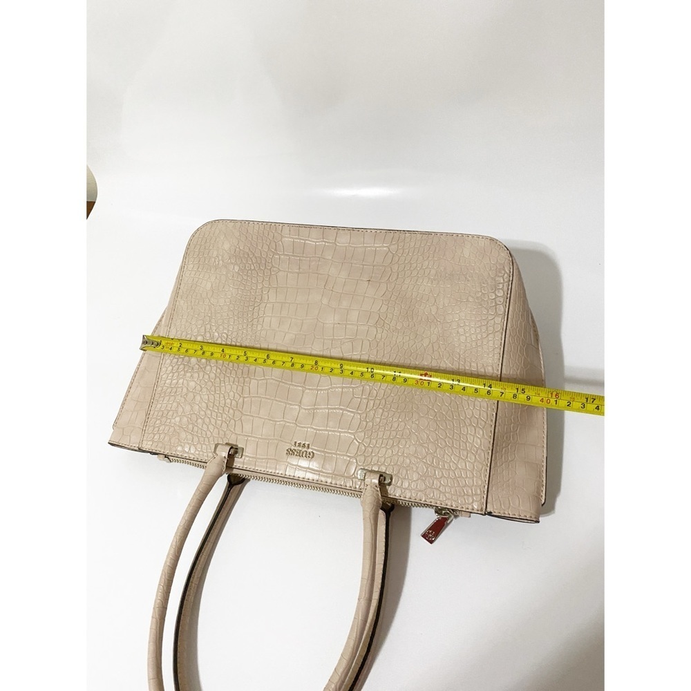 GUESS Croco Faux Leather Texture Tote Bag - Picture 11 of 16
